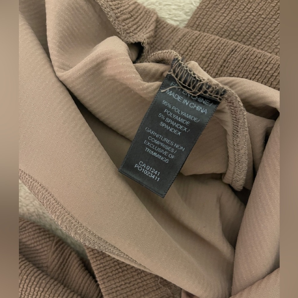 Taupe Ribbed Knit Sweater - Picture 8 of 8